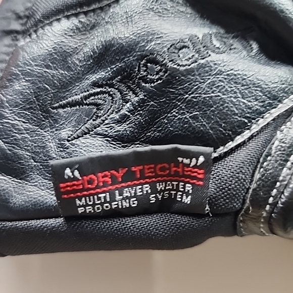 Rocket Mens Waterproof Dry Tech Leather/Textile Motorcycle Gloves Size Small EUC - Picture 2 of 16